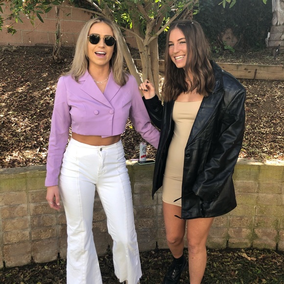 Large Faux Leather Jacket - Picture 2 of 2